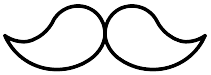 Dessin d'une moustache
